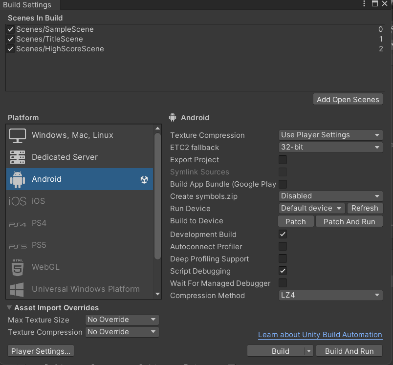 Android Build Support スマホ(Android)でUnityのゲームをデバッグする方法 | ペンギンモドキのブログ